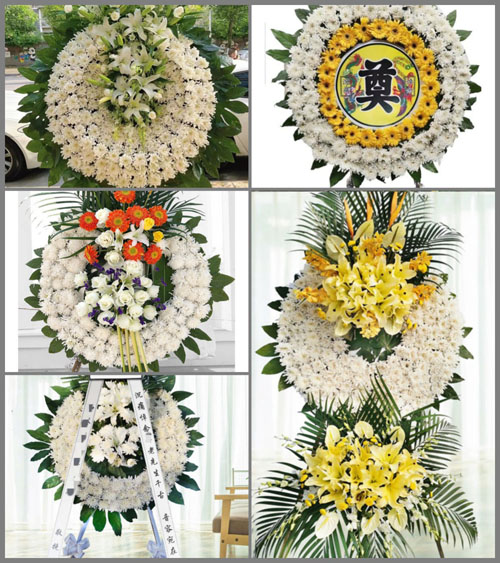 广东广州市番禺区化龙镇明经村花圈速递